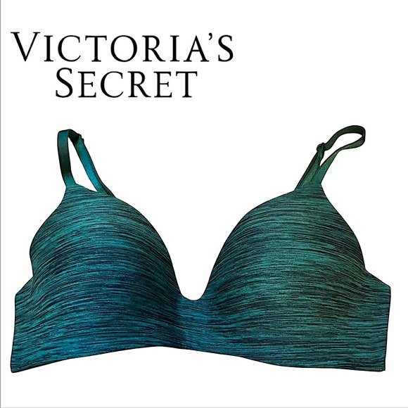 Victoria's Secret Other - VICTORIA'S SECRET Lightly Lined Heather Green Bra Women’s size 34B